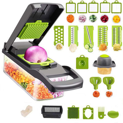 Coupeuse de légumes facile à utiliser 12 en 1 Coupeuse alimentaire Coupeuse à mandoline pour accessoires de cuisine