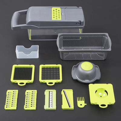 Coupeuse de légumes facile à utiliser 12 en 1 Coupeuse alimentaire Coupeuse à mandoline pour accessoires de cuisine