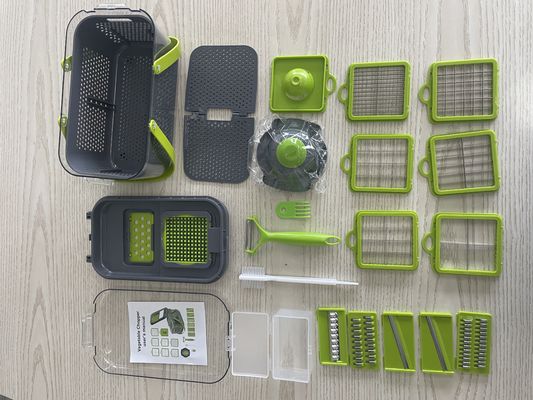 Coupeuse de légumes facile à utiliser 12 en 1 Coupeuse alimentaire Coupeuse à mandoline pour accessoires de cuisine