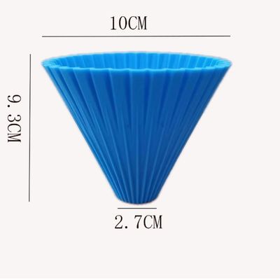 Mat de café en silicone de design moderne avec filtre d' entonnoir réutilisable et gouttelier pliable