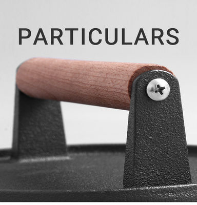 Appareils de cuisine Logo personnalisé Presse à viande en fonte pour des hamburgers frais et délicieux