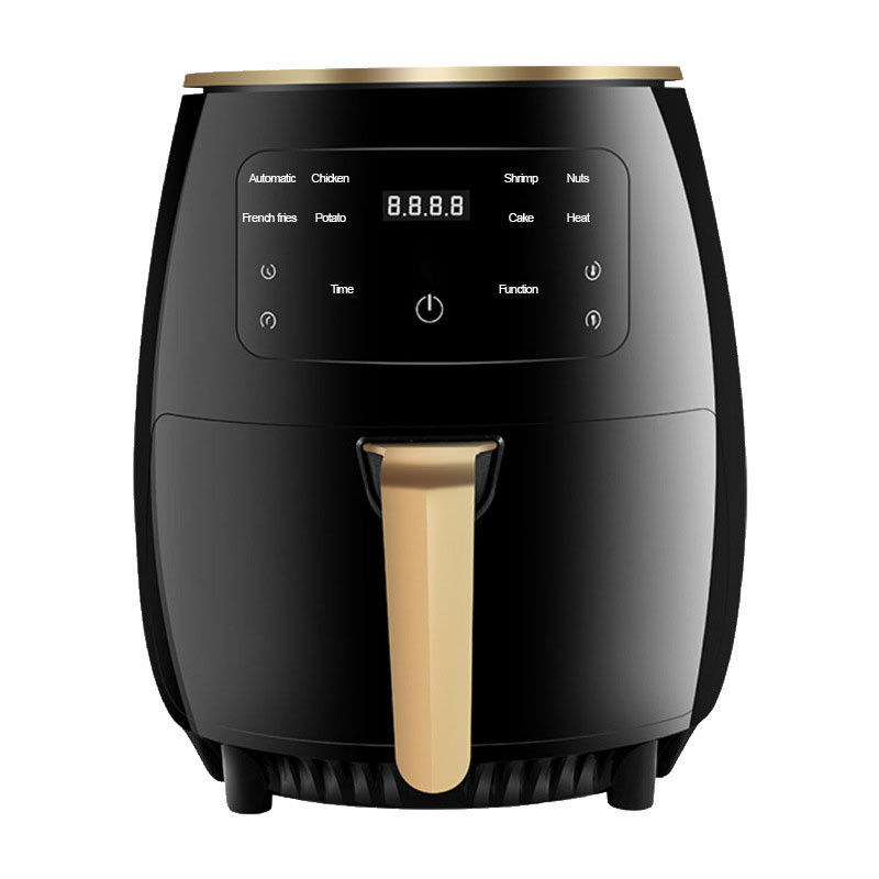 4.5L 6L Friteuse à air argentée sans huile Secret de repas délicieux et sains