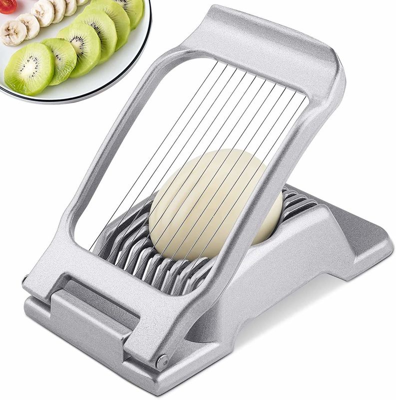 Coupe d'œufs Coupeuse d'œufs en acier inoxydable Coupeuse d'œufs en fil d'acier pour coupeuse d'œufs bouillie