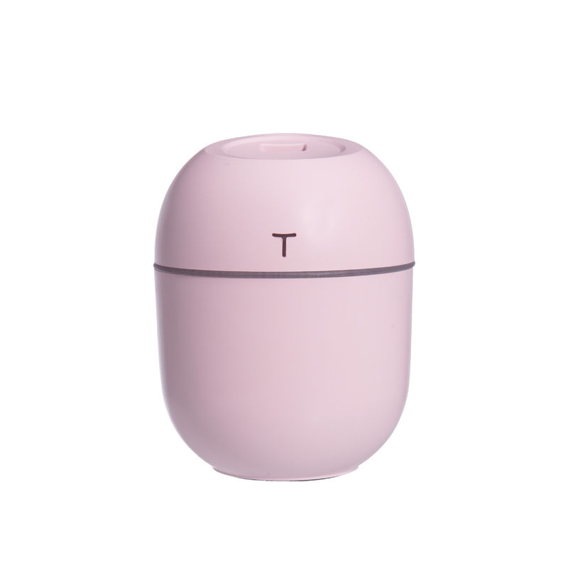 Mini humidificateur d'air à ultrasons portable avec lampe de nuit LED et diffuseur d'arôme rose