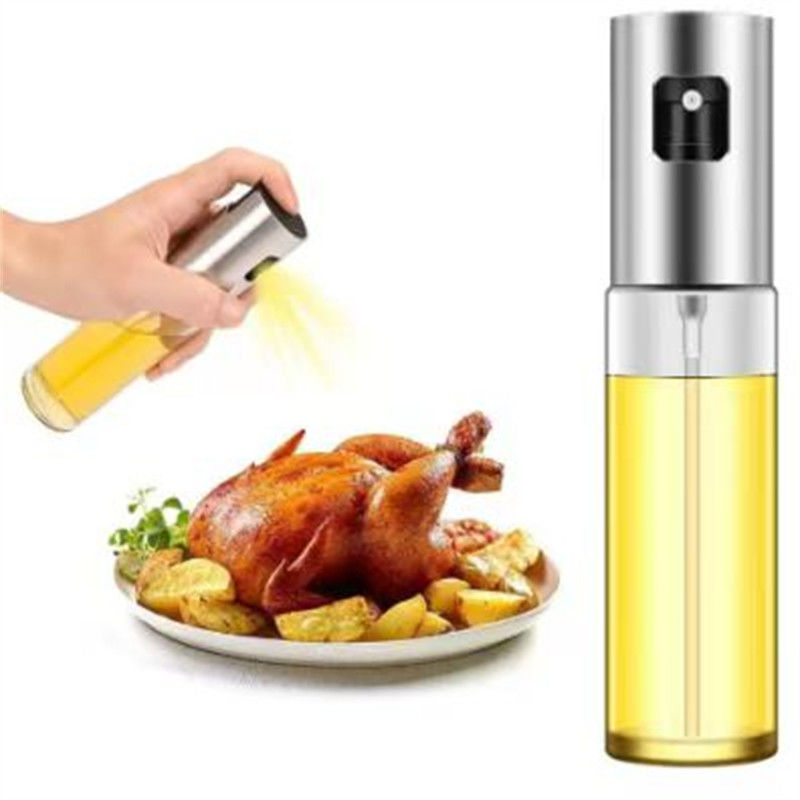 304 pulvérisateur d'huile atomisé en acier inoxydable pulvérisateur de bouteille d'huile portable pour la cuisine à domicile