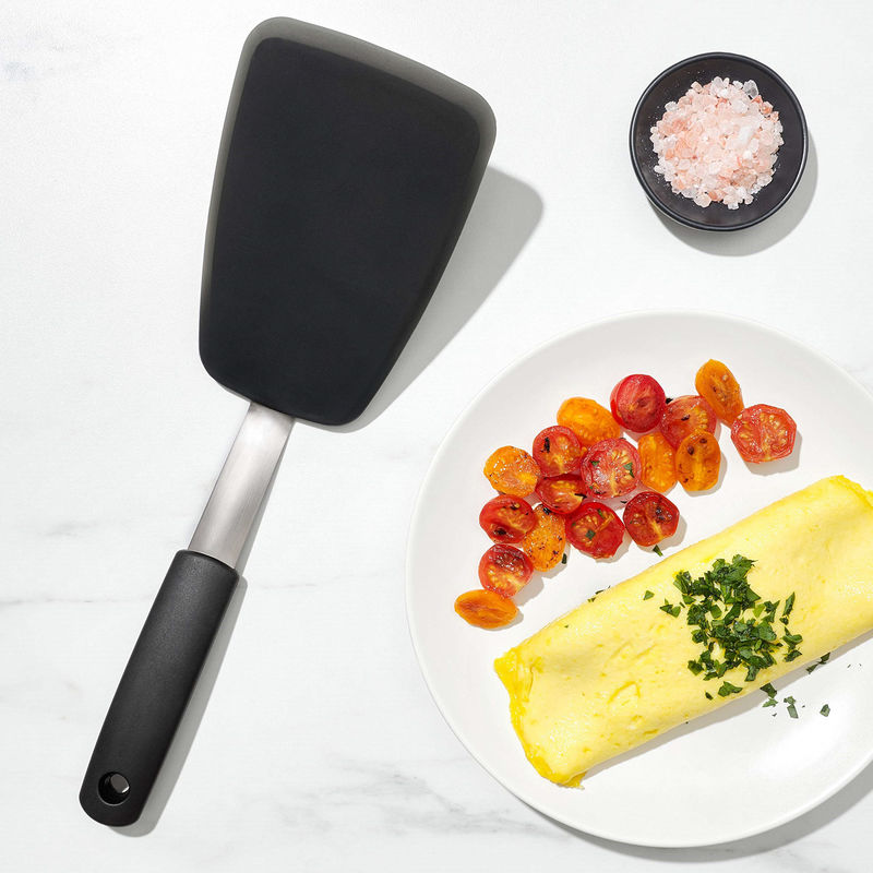 En stock 2 Pack 600F Résistant à la chaleur Non collant Flipping œufs Spatula de silicone 149 115G