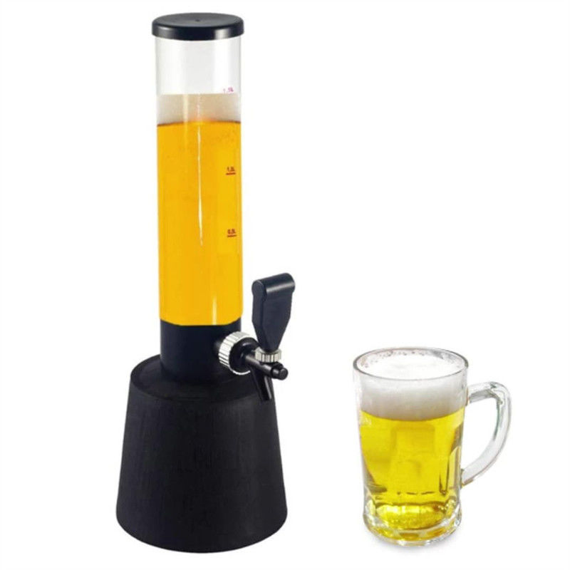 Baril de bière à tube de glace personnalisé avec distributeur de robinet et tour de bière à refroidissement par glace