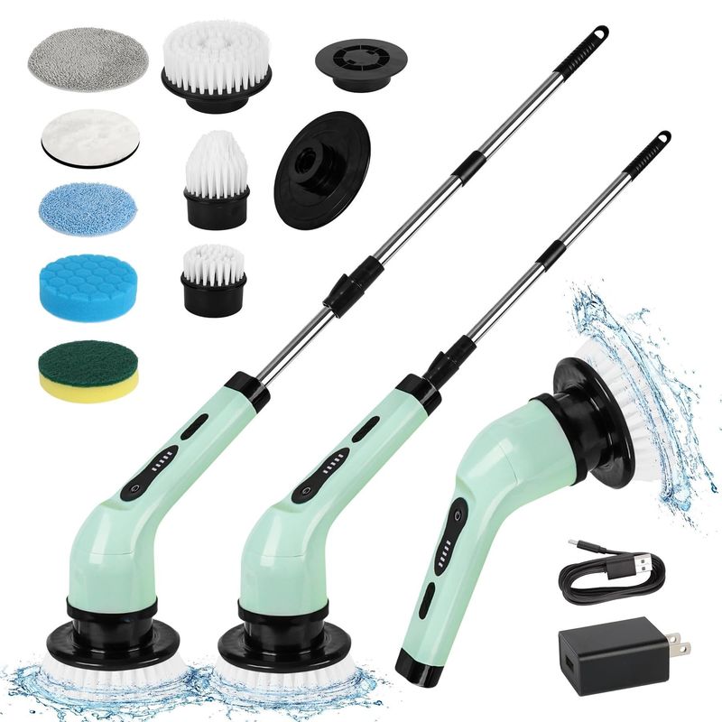 Purificateur électrique à rotation sans fil de baignoire de cuisine nettoyeur de baignoire brosse pour le nettoyage domestique
