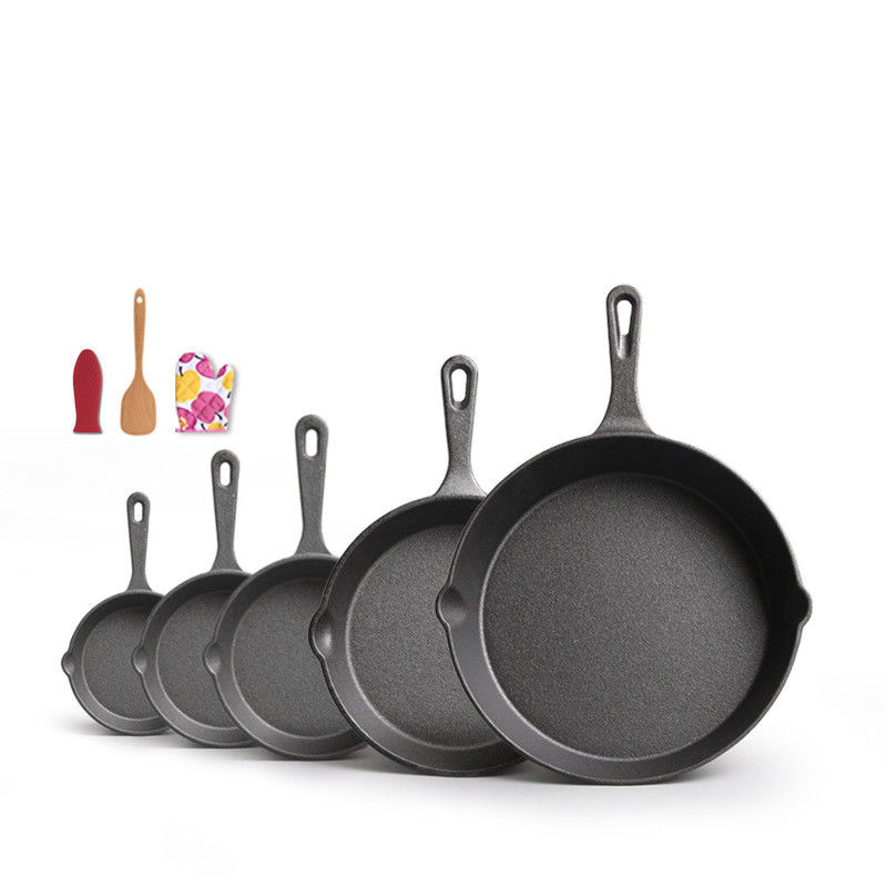 Poêle à frire en fonte de 9-30 cm cuite à la vapeur pour les besoins de cuisson à l'extérieur