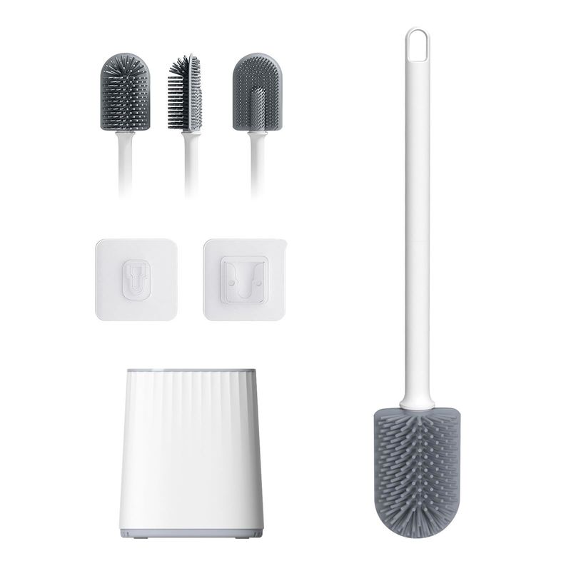 TPR Ronde Pâte de nettoyage en plastique Porteur de brosse de toilette pour une hygiène de salle de bain supérieure