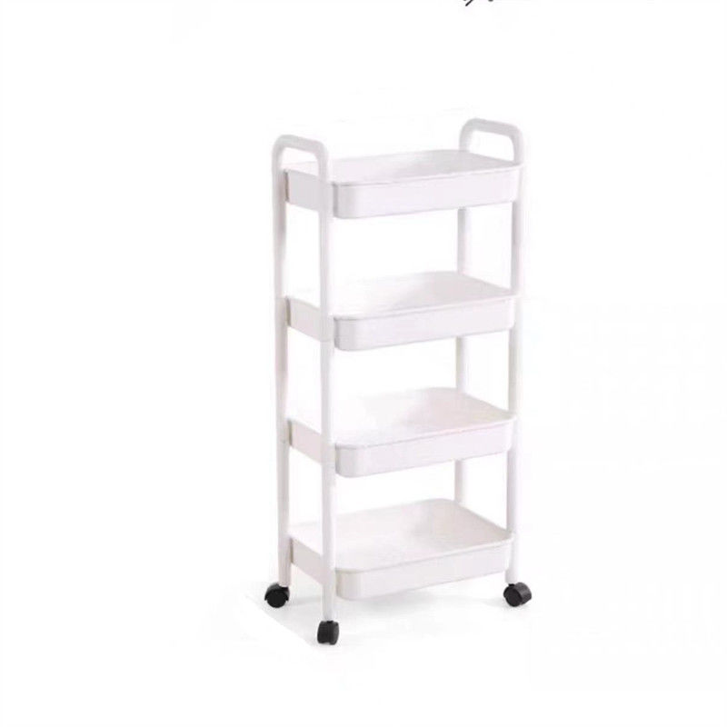 Étagère de rangement rotative à 360 degrés non pliable avec roues Étagère en plastique pour légumes de cuisine