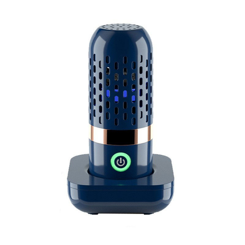 Nettoyant alimentaire sans fil à pile intégrée en forme de capsule pour petites maisons Couleur bleu foncé