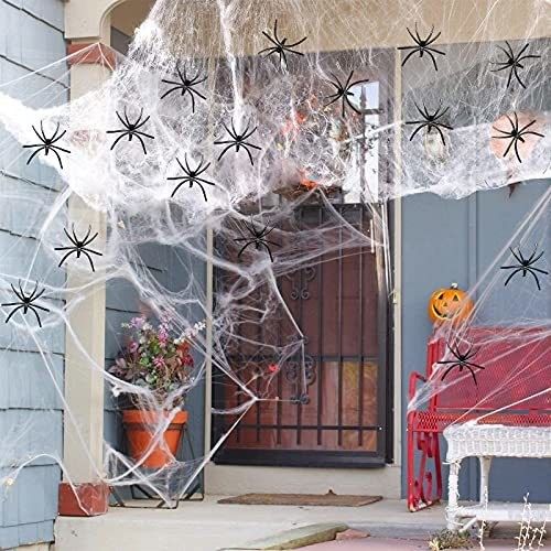 Polyester toile d'araignée fil de coton maison hantée décoration pour Halloween fête accessoires