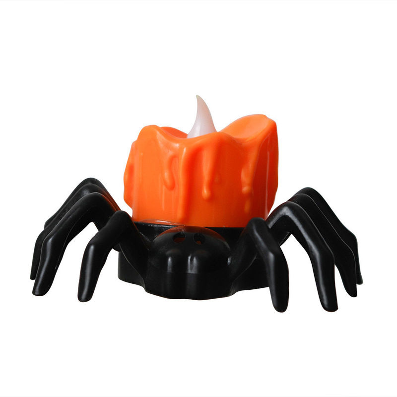 Décoration d'Halloween Candelabre Pumpkin LED Lampe à bougie électronique