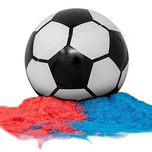 Revéler le sexe Les accessoires de confetti Poudre de remplissage 14*14*14cm Football pour les célébrations de bébé