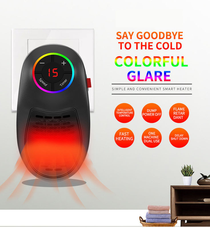 0.5kg Résistant au chauffage par mur Résistant au chauffage électrique portable pour jardin Petit chauffage d'hiver