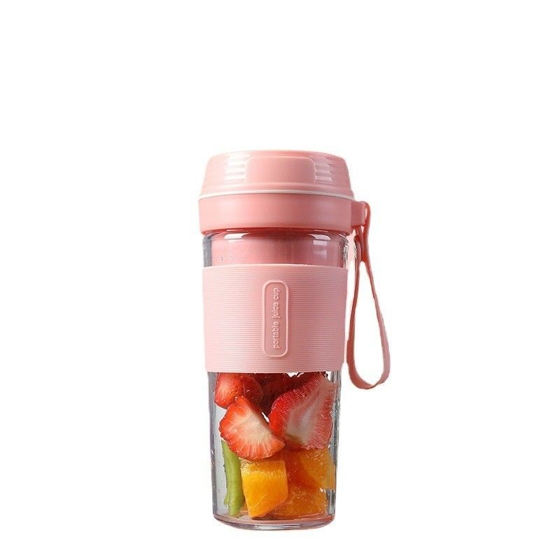 Juicer électrique à charge USB portable de 280 ml pour la maison 4 lames Juicer de légumes et de fruits
